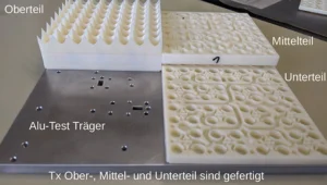 Array of horn antennas is subsequently electroplated